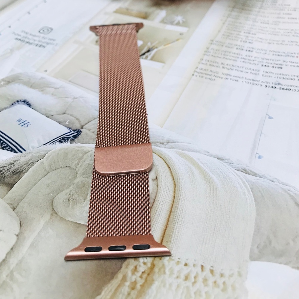 For Apple Watch Rose Gold Milanese Loop Band,38mm - Picture 3 of 7